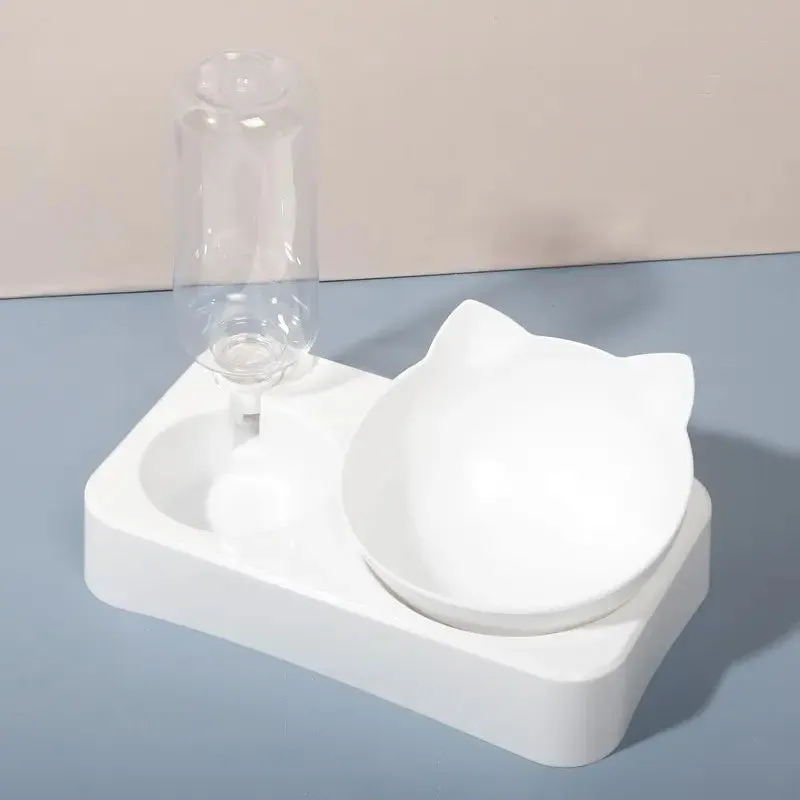 15 Tilt Pet Bowl Protect your Dog s Neck and Spine Automatic Feeder for Food and Water Pet Feeding Supplies