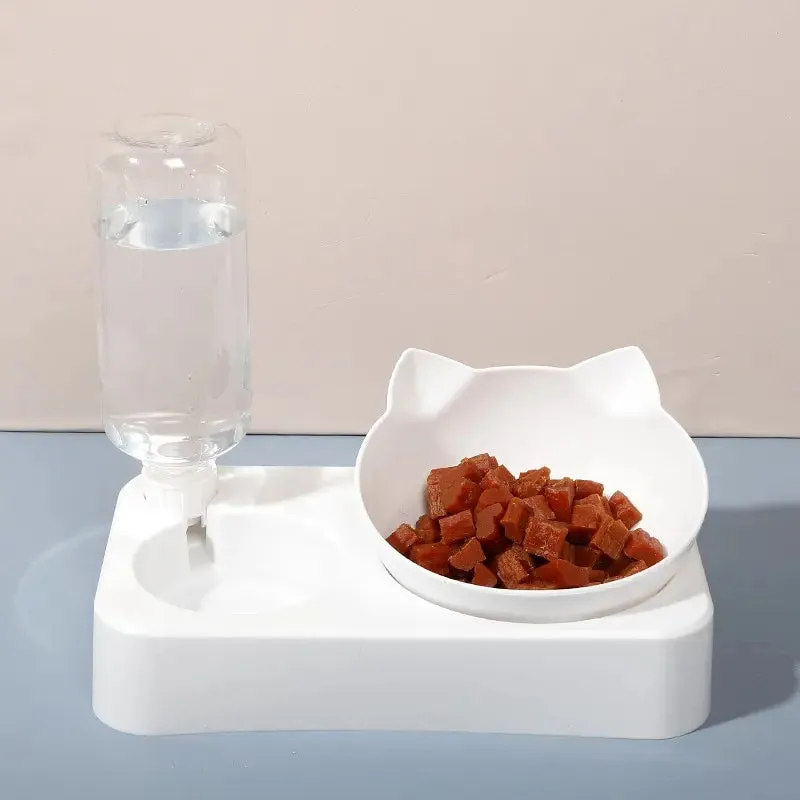 15 Tilt Pet Bowl Protect your Dog s Neck and Spine Automatic Feeder for Food and Water Pet Feeding Supplies