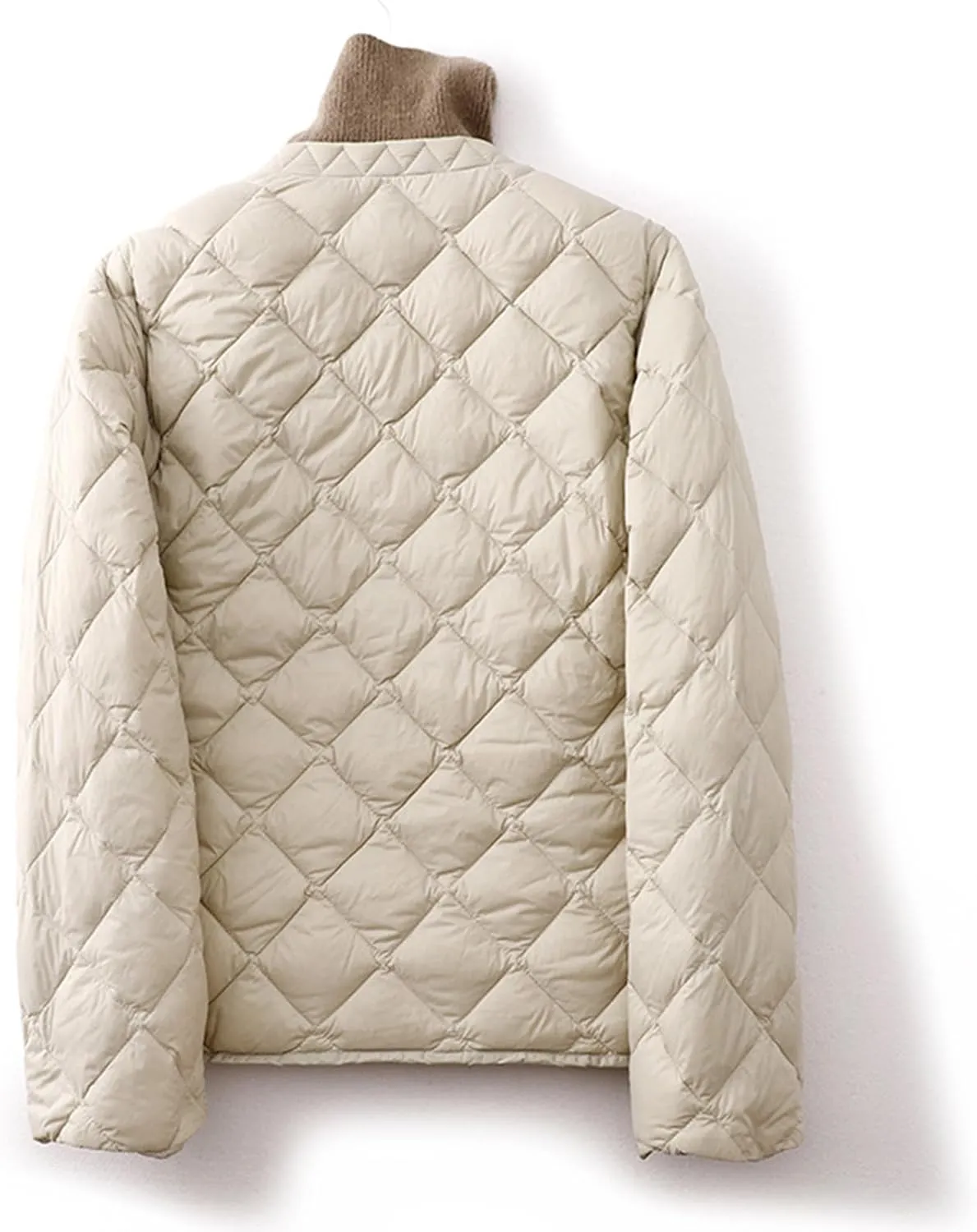 2024 Puffer Jackets For Women Comfy Teen Girls Long Sleeve Quilted Jackets Lightweight Snap Button Padded Down Coats