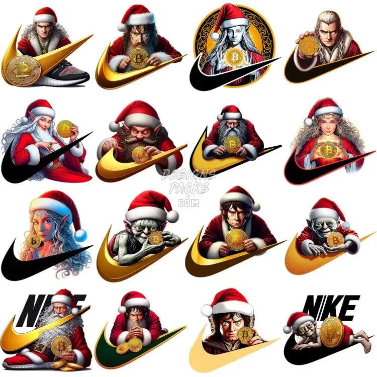 24 Movie Bitcoin Crypto Swoosh Brand Designs Bundle PNG