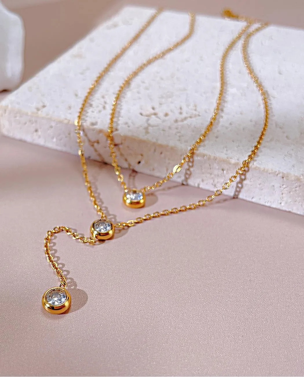 24K Real Gold Plated Necklaces for Women | Initial Dainty Layered Necklace for Women Gold | Choker Necklace Layered Necklaces for Women Gift