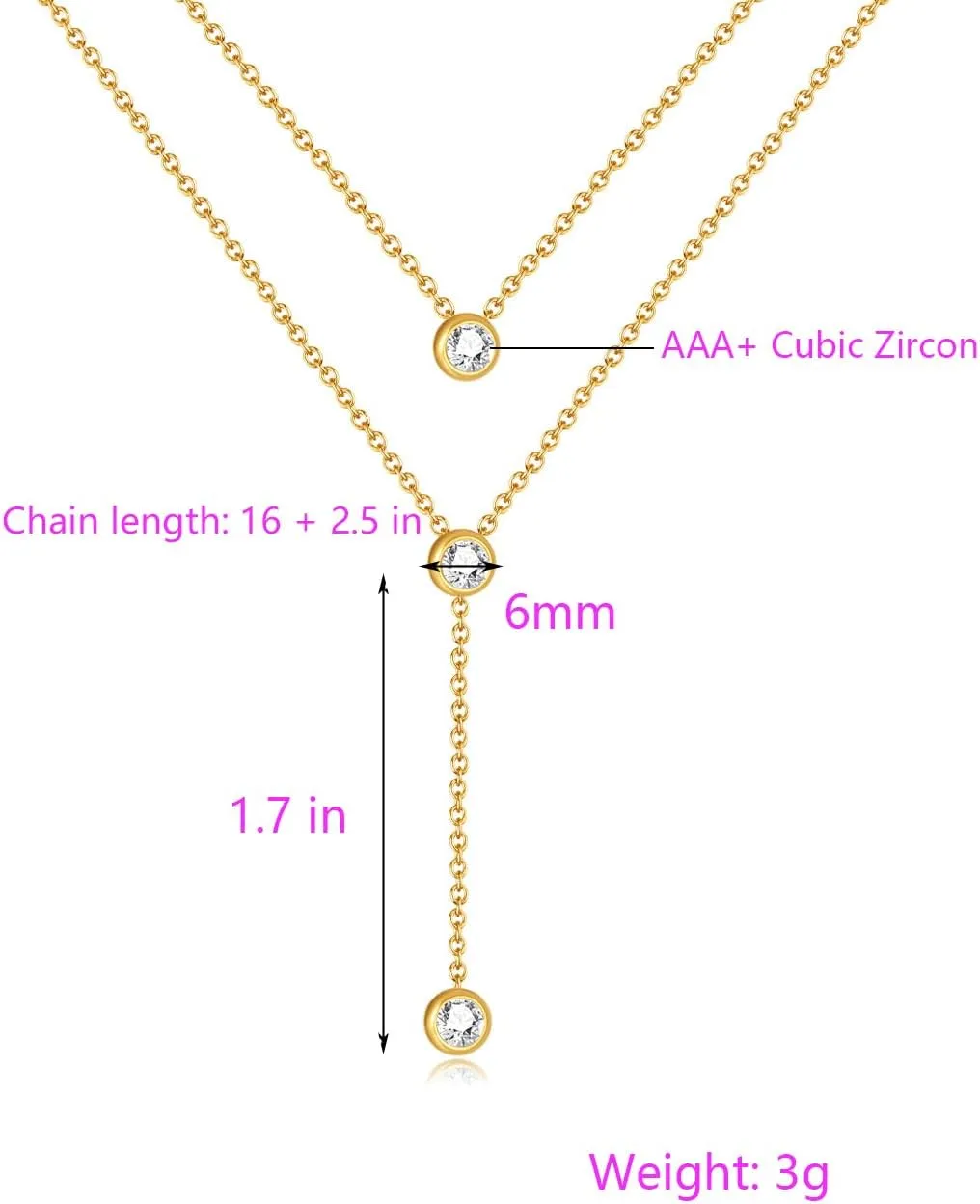 24K Real Gold Plated Necklaces for Women | Initial Dainty Layered Necklace for Women Gold | Choker Necklace Layered Necklaces for Women Gift