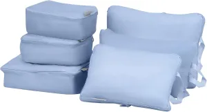 6 Set Travel Bag for Storage,Lightweight Travel Essentials,Travel Accessories for Travel Toiletry Bag Sets 6 Set Blue