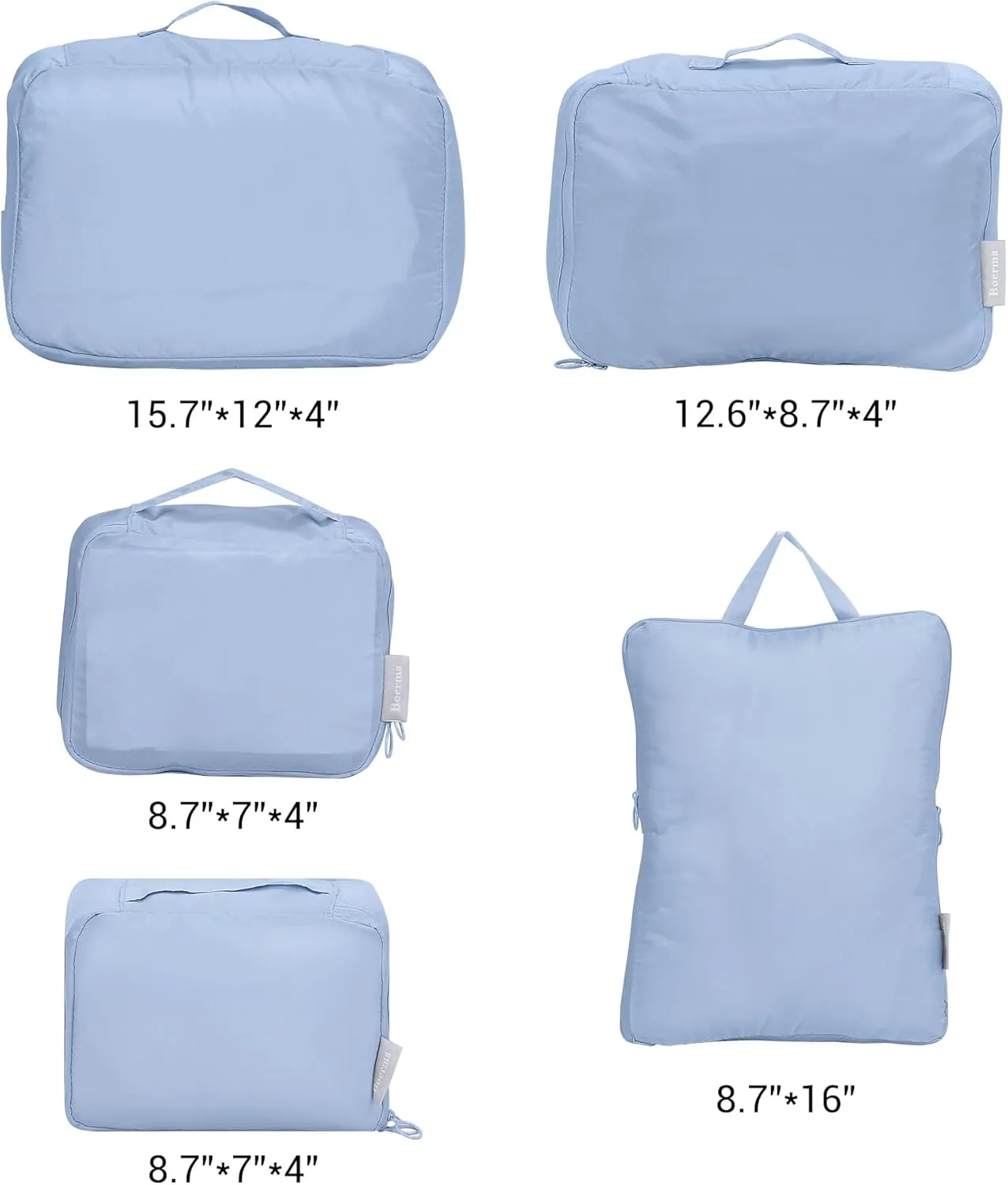 6 Set Travel Bag for Storage,Lightweight Travel Essentials,Travel Accessories for Travel Toiletry Bag Sets 6 Set Blue