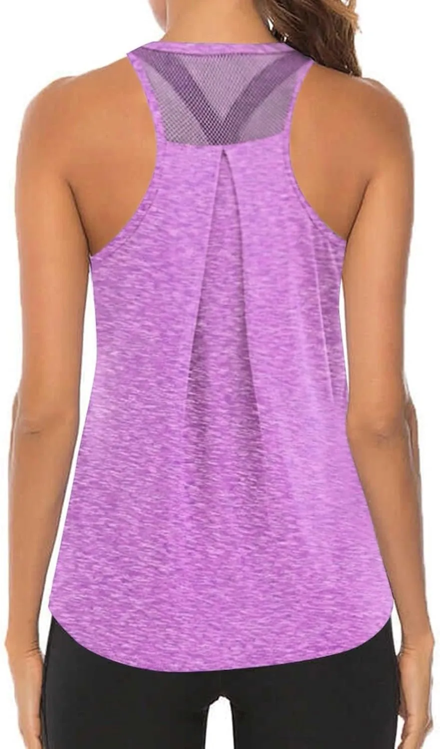 Activewear Tank Tops Sleeveless Workout Vests Cross Back Sports Running Shirts Yoga Tops Home Exercise