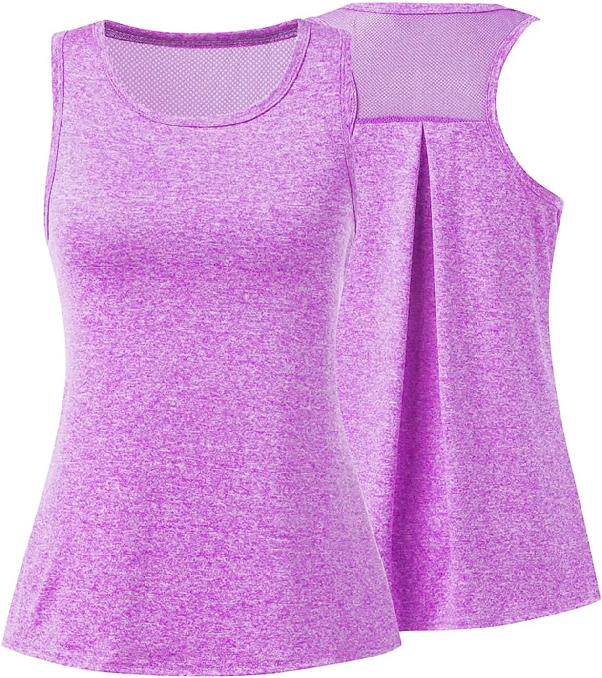 Activewear Tank Tops Sleeveless Workout Vests Cross Back Sports Running Shirts Yoga Tops Home Exercise