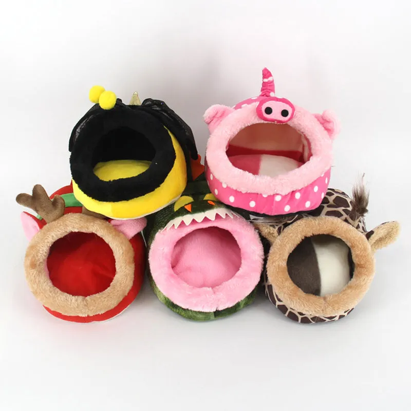 Adorable Hamster Guinea Pig Mini Beds Hideout Caves