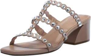 Anne Klein Womens Slip On Padded Insole Block Heel