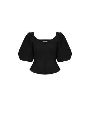 ARIEL BLOUSE BLACK
