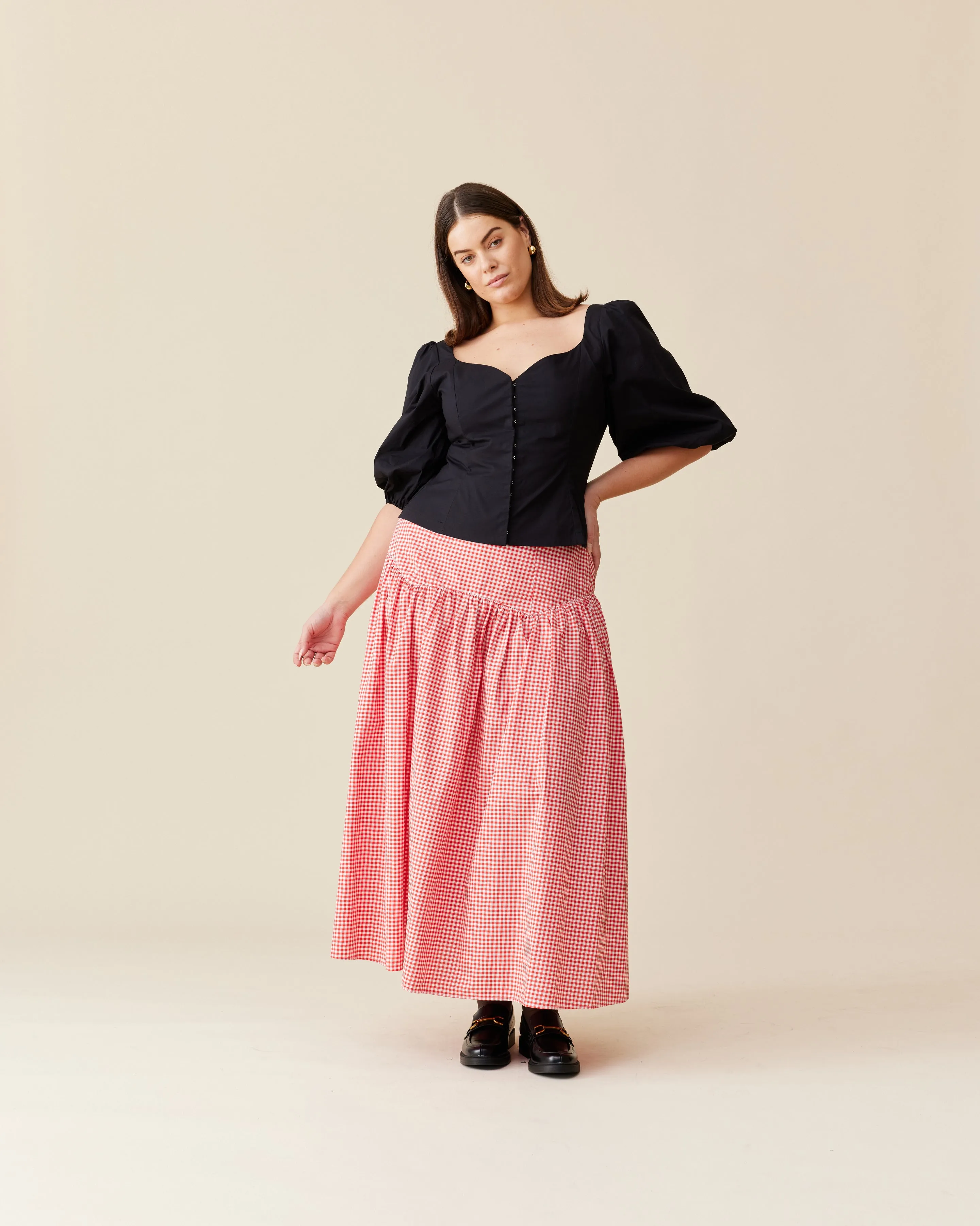 ARIEL BLOUSE BLACK