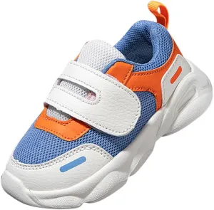 Baby Boy Girl Shoes Toddler 1-3 Years Kids Cute Breathable Comfortable Lightweight Outdoor Walking Sneakers Adjustable Hook and Loop Low Top Mesh Ant-Slip Sport