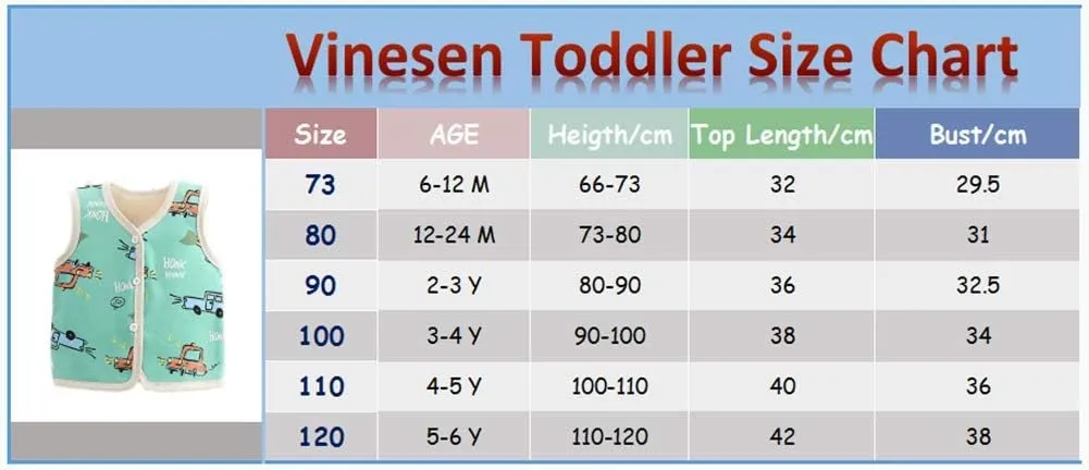 Baby to Toddler Girls Boys Fleece Vests Unisex Infants Sleeveless Waistcoat Fall Winter Spring