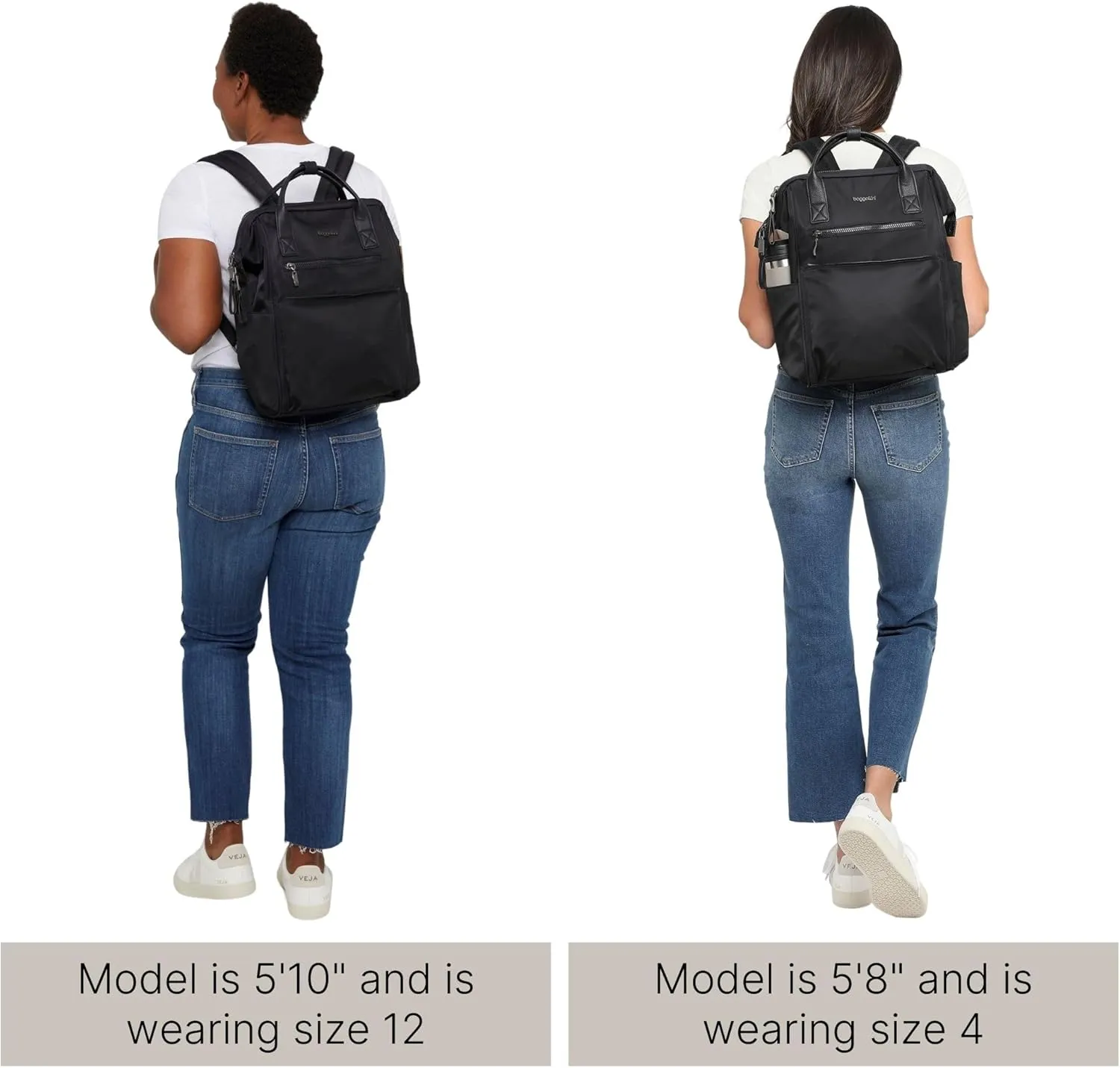Baggallini Soho Backpack Black Cheetah