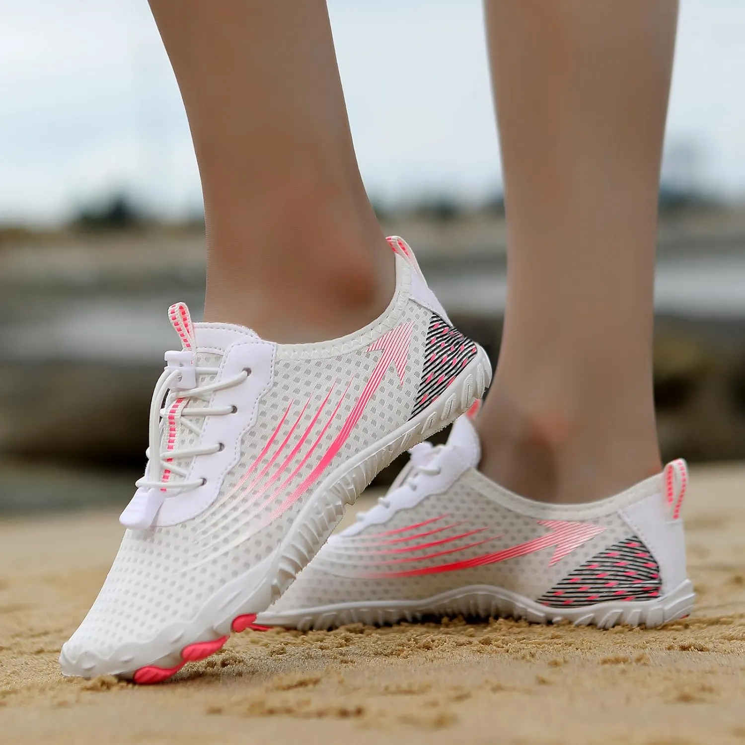 Barefoot Shoes Womens Mens Pro Water Shoe Lightweight Travel Shoe Wide Toe Box Non-Slip Breathable Zero Drop Beach Surf Water Shoes