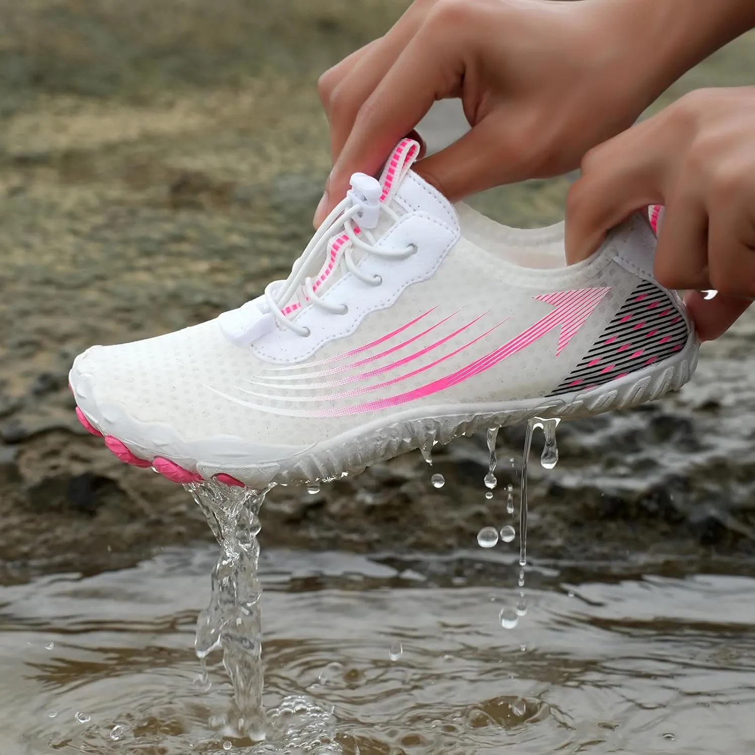 Barefoot Shoes Womens Mens Pro Water Shoe Lightweight Travel Shoe Wide Toe Box Non-Slip Breathable Zero Drop Beach Surf Water Shoes