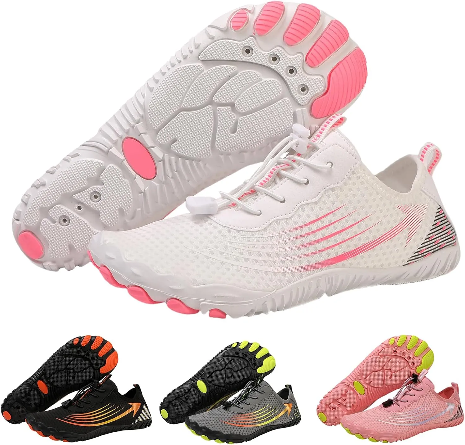 Barefoot Shoes Womens Mens Pro Water Shoe Lightweight Travel Shoe Wide Toe Box Non-Slip Breathable Zero Drop Beach Surf Water Shoes