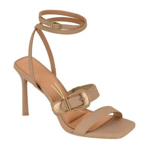 Beige Strappy Heels