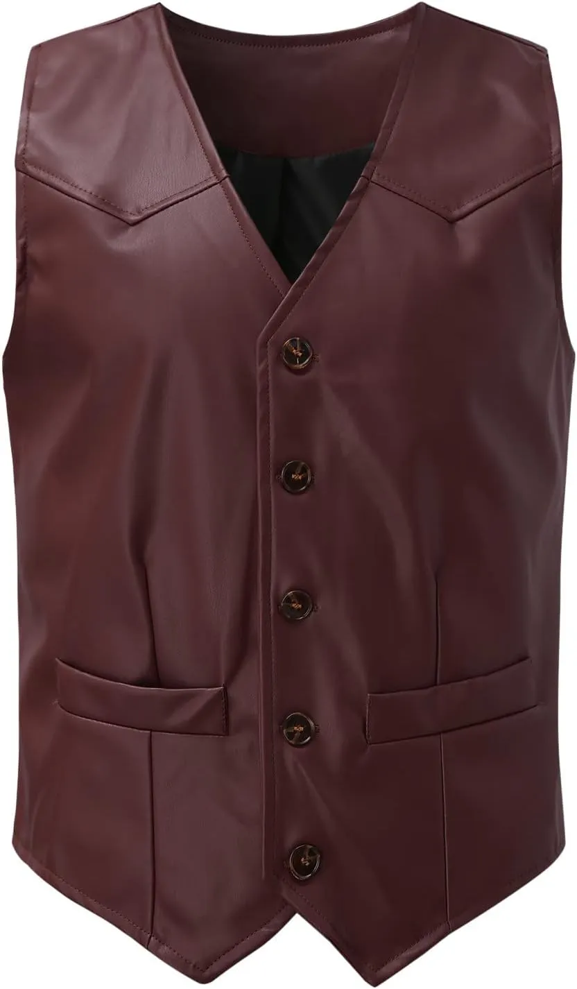 Black Vest 2024 V Neck Pocket Retro Color Vest Blouse With Button Suit Vest For Men Purple Vest For Men Mens Vest