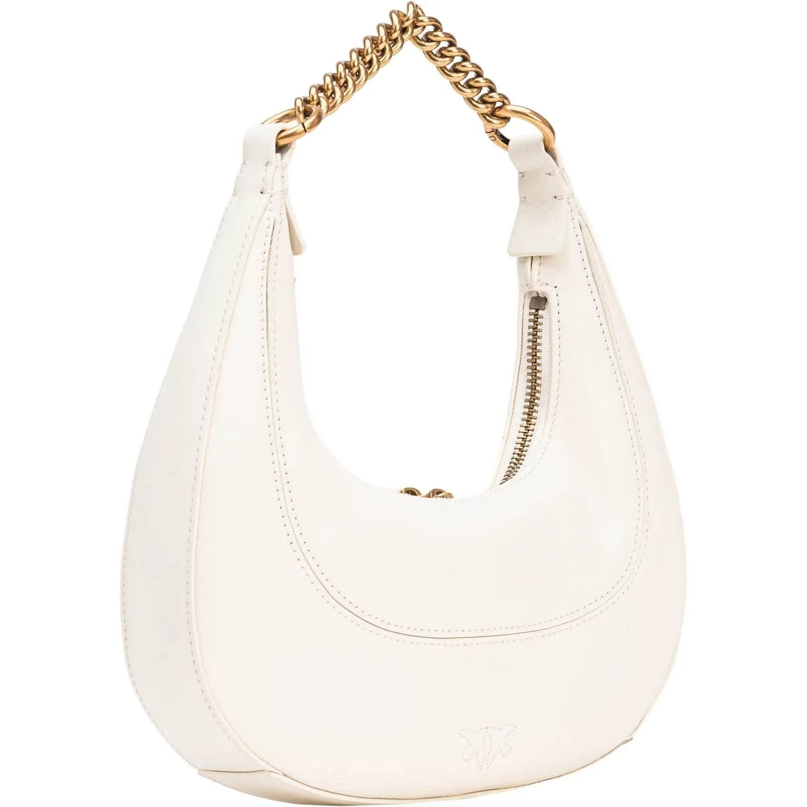 Borse a mano Donna Pinko - Brioche Hobo Mini Vitello Morb - Bianco