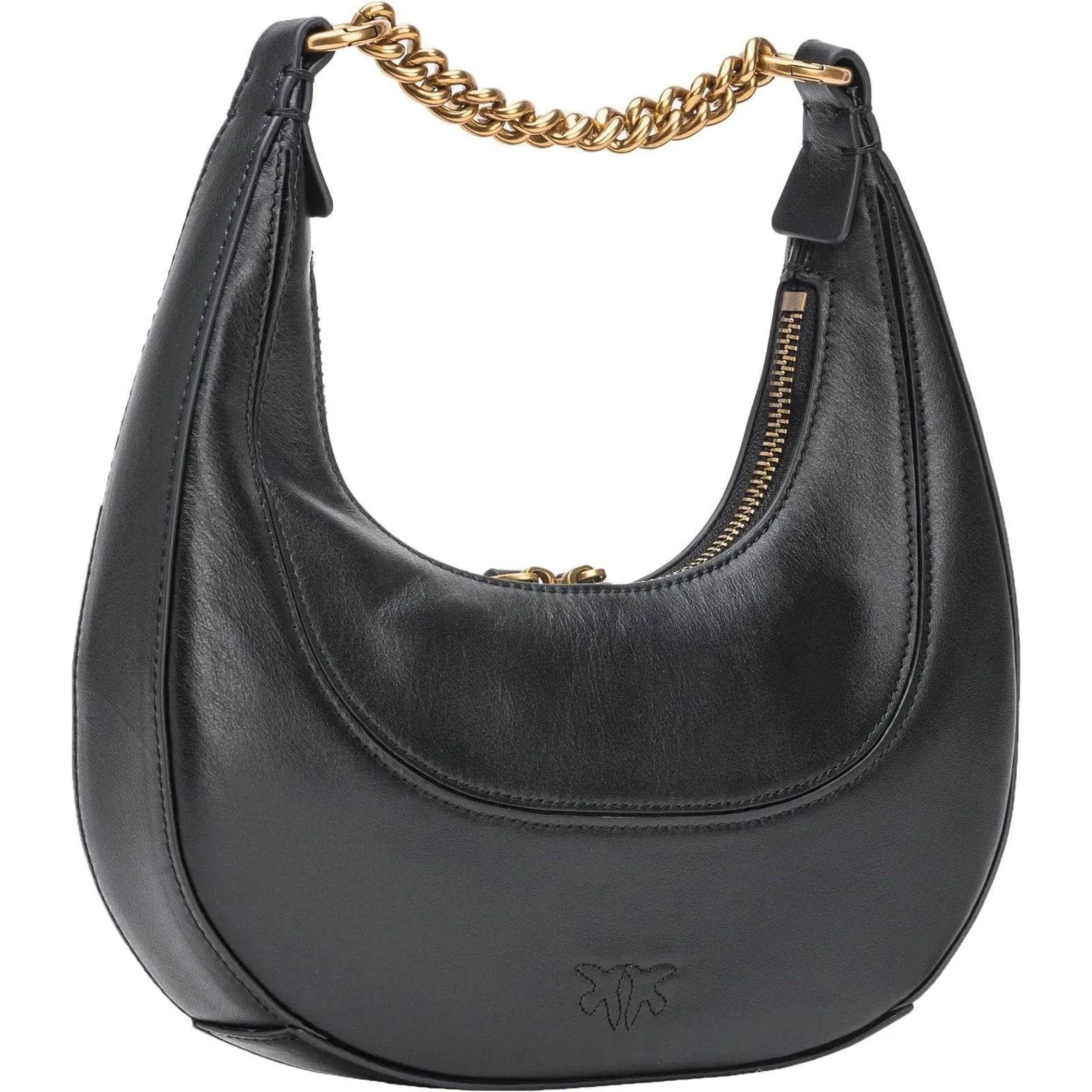 Borse a mano Donna Pinko - Brioche Hobo Mini Vitello Morb - Nero
