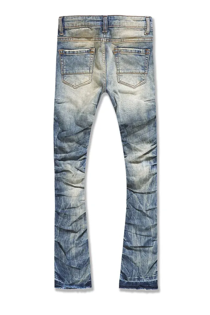 Boys Stacked Jeans (Aged Wash) - JTF1157BAW