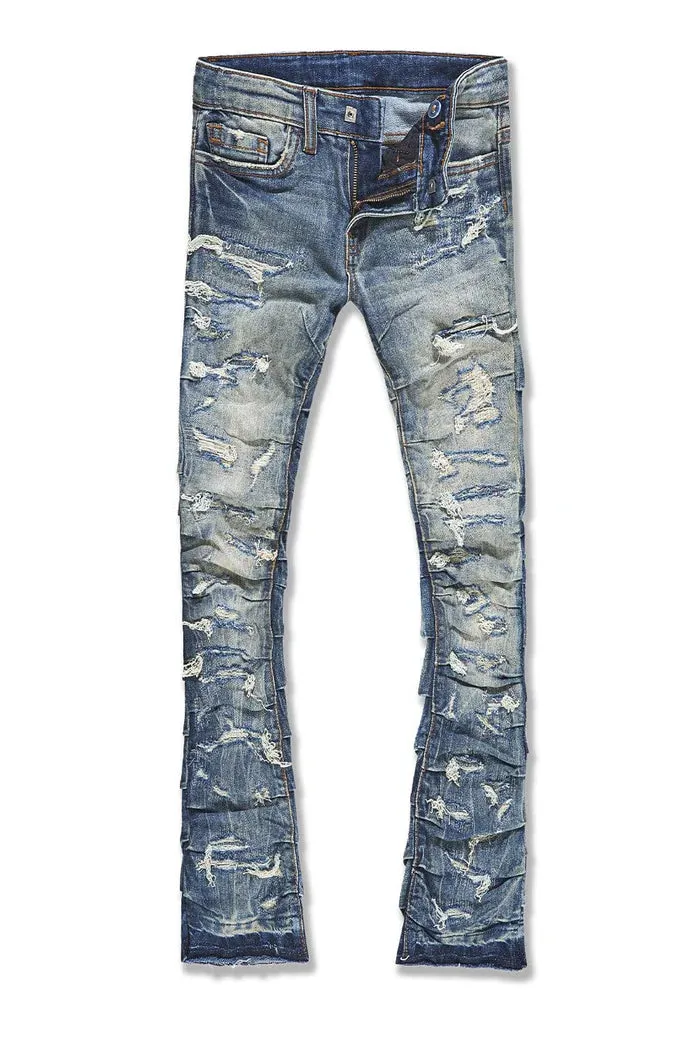 Boys Stacked Jeans (Aged Wash) - JTF1157BAW