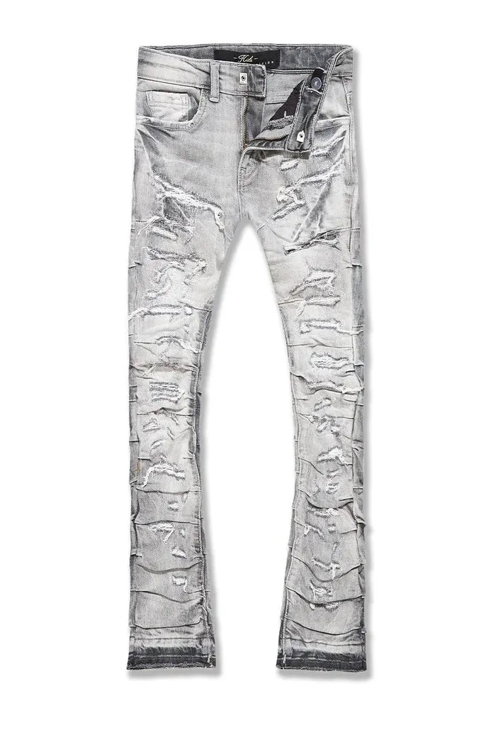 Boys Stacked Jeans (Arctic Grey) - JTF1157BAG
