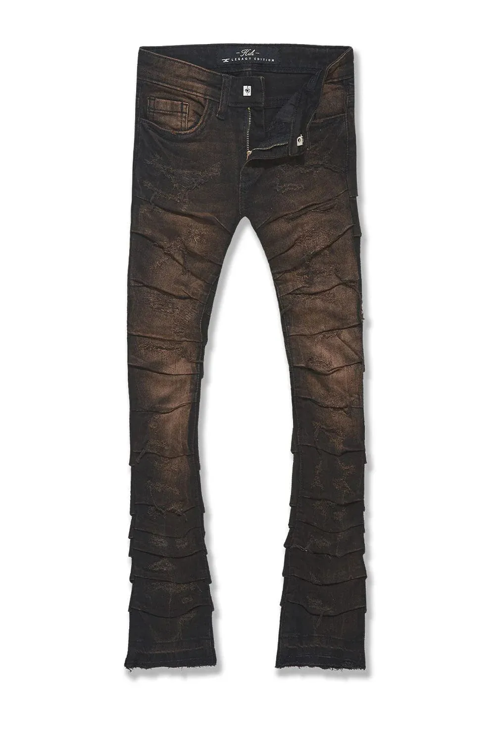 Boys Stacked Jeans (Copper Black) - JTF1157BCB