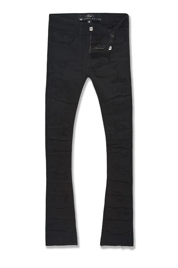 Boys Stacked Pants (Jet Black) - JCJTF1157ABJB