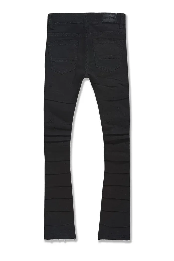 Boys Stacked Pants (Jet Black) - JCJTF1157ABJB