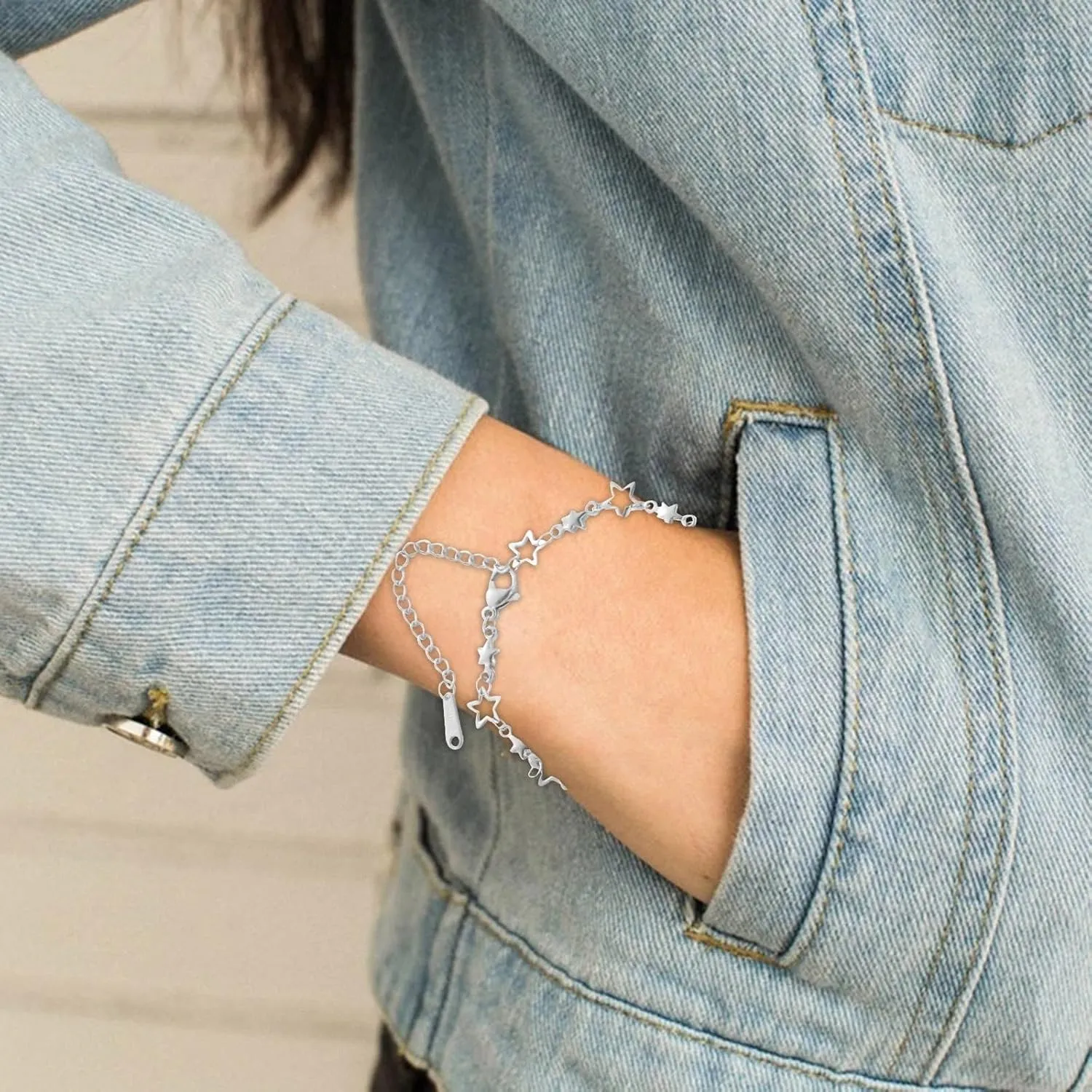Bracelets for Women Trendy Silver 925 Sterling Silver Charm Link, Birthday Anniversary Jewelry Gifts for Wife Girlfriend Mother