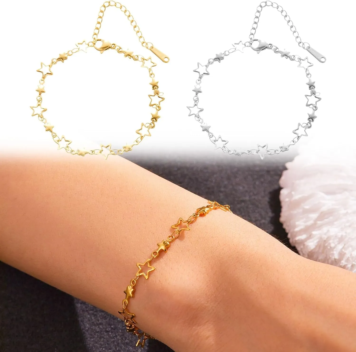Bracelets for Women Trendy Silver 925 Sterling Silver Charm Link, Birthday Anniversary Jewelry Gifts for Wife Girlfriend Mother