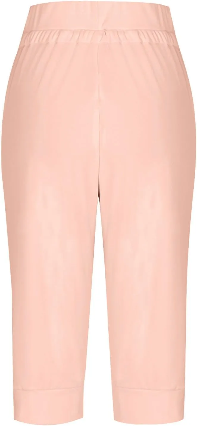 Capri Pants for Women High Waisted Drawstring Hiking Pants Stretch Lightweight Joggers Casual Cropped Trousers with Pockets