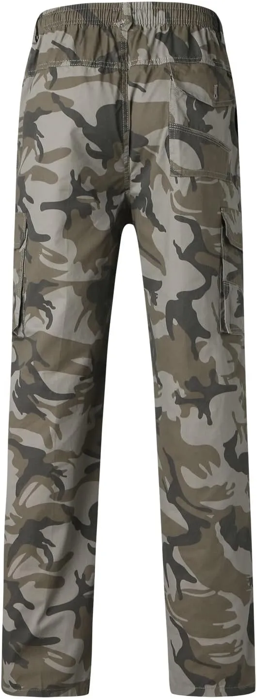 Cargo Pants for Men,Mens Outdoor Sweatpants Lightweight Tactical Pant Hiking Jogger Classic Fit Multi Pockets
