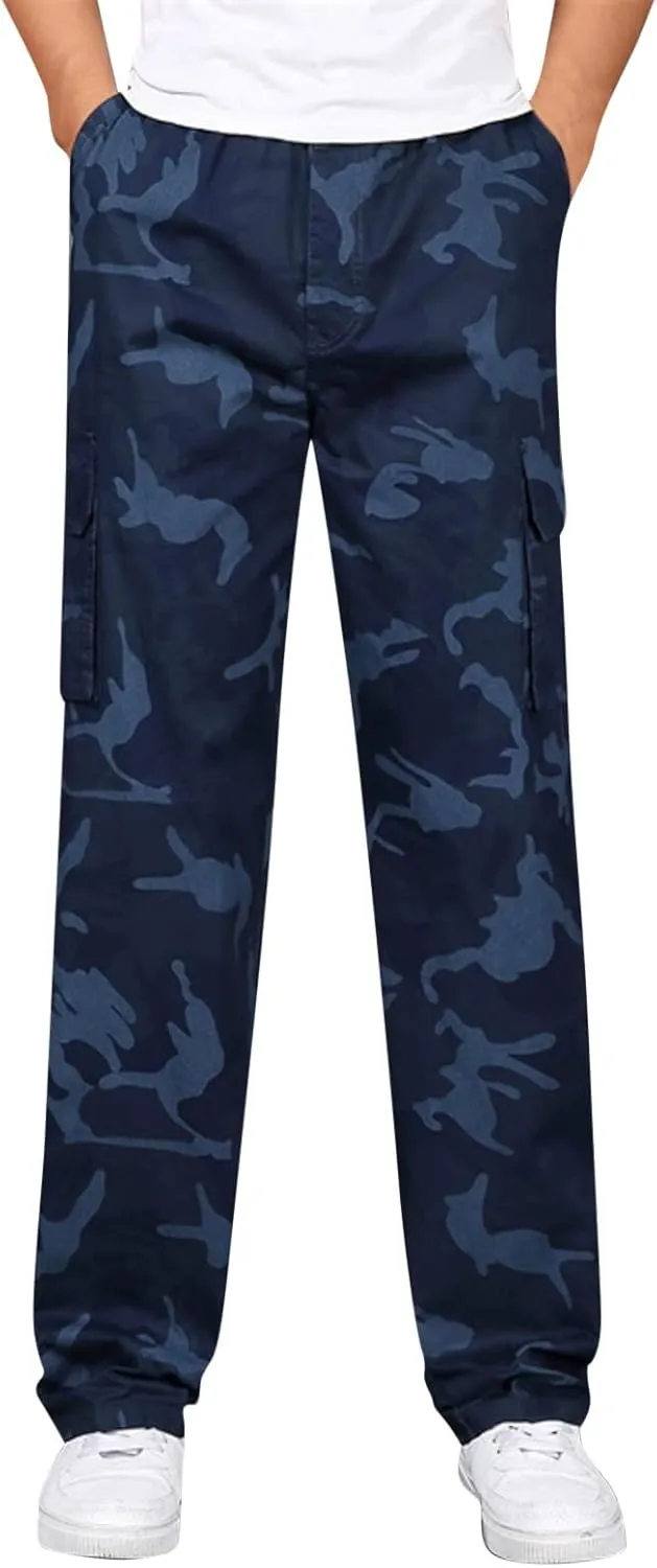 Cargo Pants for Men,Mens Outdoor Sweatpants Lightweight Tactical Pant Hiking Jogger Classic Fit Multi Pockets