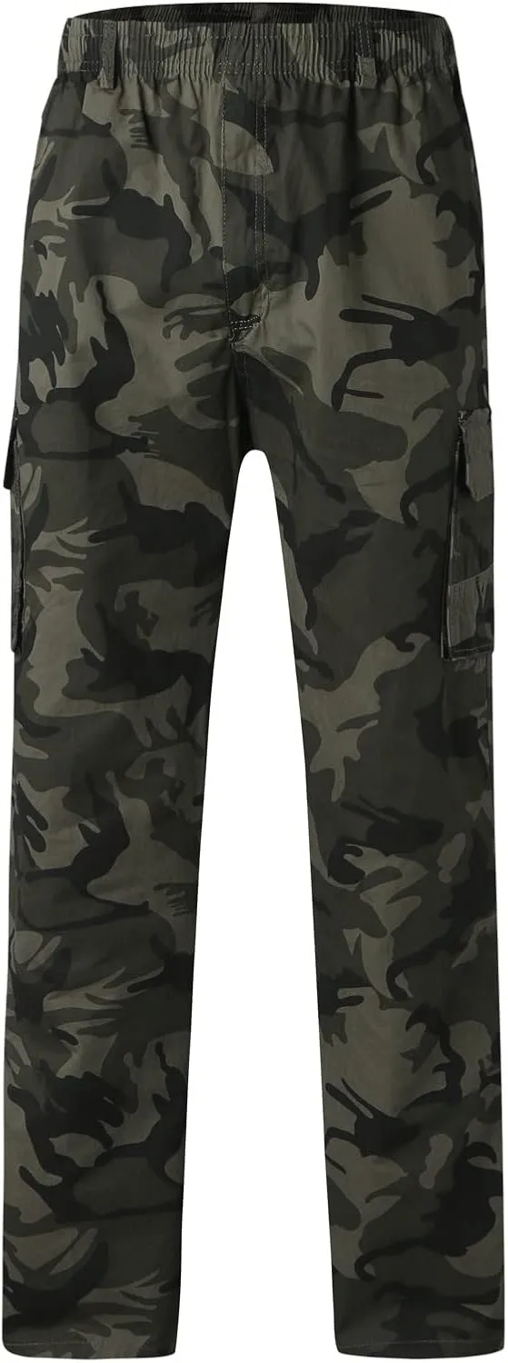 Cargo Pants for Men,Mens Outdoor Sweatpants Lightweight Tactical Pant Hiking Jogger Classic Fit Multi Pockets