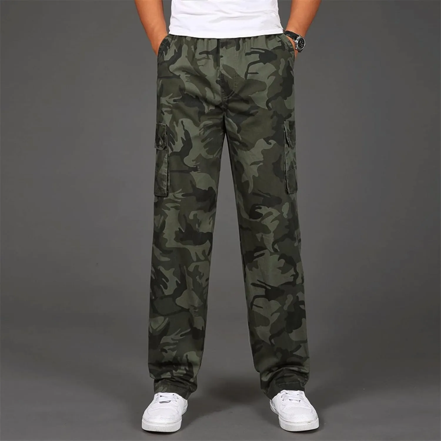 Cargo Pants for Men,Mens Outdoor Sweatpants Lightweight Tactical Pant Hiking Jogger Classic Fit Multi Pockets