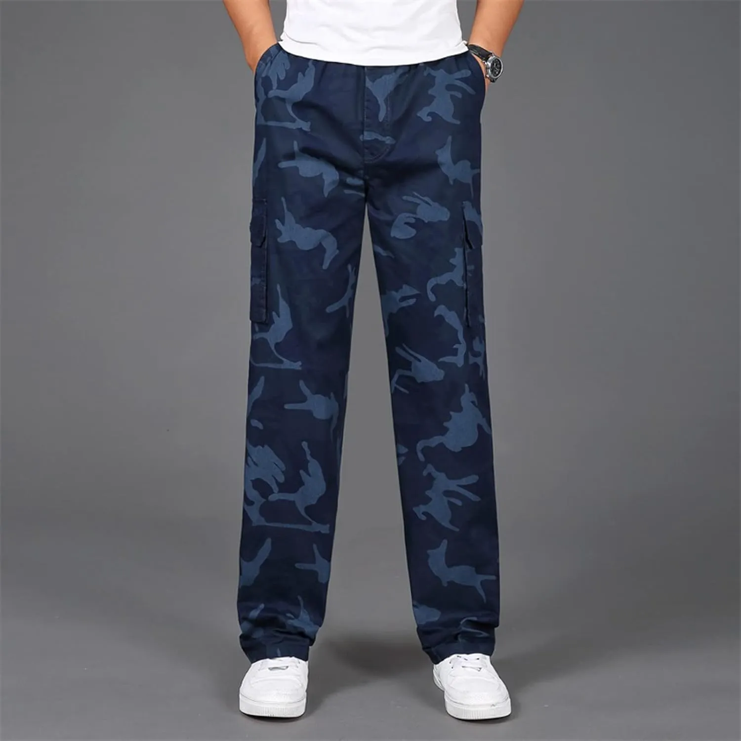 Cargo Pants for Men,Mens Outdoor Sweatpants Lightweight Tactical Pant Hiking Jogger Classic Fit Multi Pockets