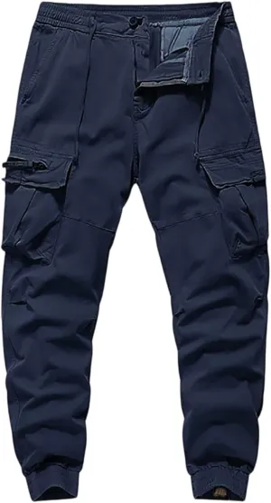 Cargo Work Pants for Men Moisture Wicking Joggers Hunting Stretch Trousers Fishing Scrub Pants Running