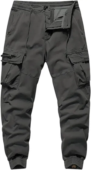 Cargo Work Pants for Men Moisture Wicking Joggers Hunting Stretch Trousers Fishing Scrub Pants Running