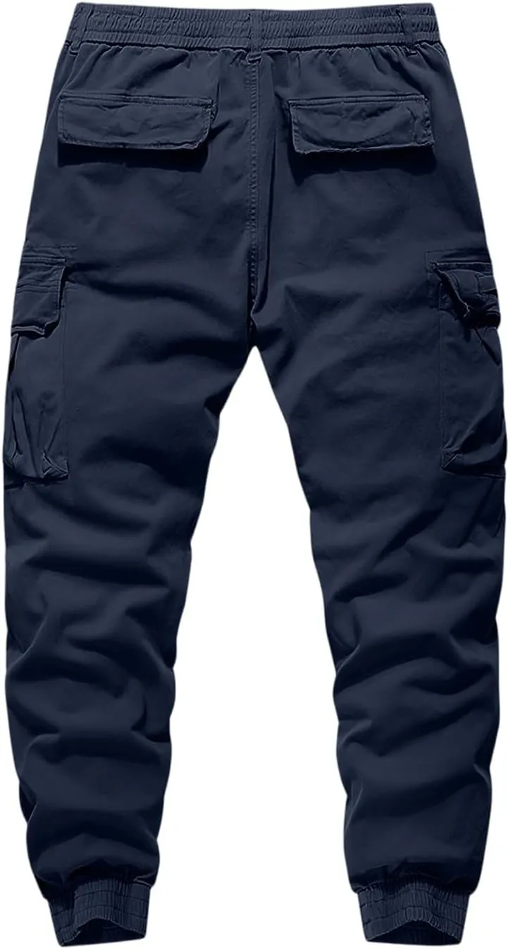 Cargo Work Pants for Men Moisture Wicking Joggers Hunting Stretch Trousers Fishing Scrub Pants Running