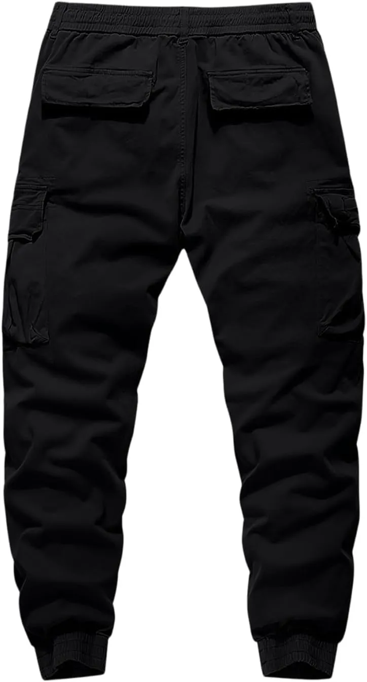 Cargo Work Pants for Men Moisture Wicking Joggers Hunting Stretch Trousers Fishing Scrub Pants Running