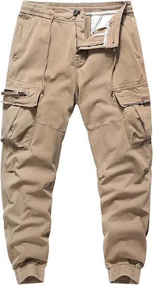 Cargo Work Pants for Men Moisture Wicking Joggers Hunting Stretch Trousers Fishing Scrub Pants Running