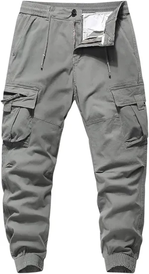 Cargo Work Pants for Men Moisture Wicking Joggers Hunting Stretch Trousers Fishing Scrub Pants Running