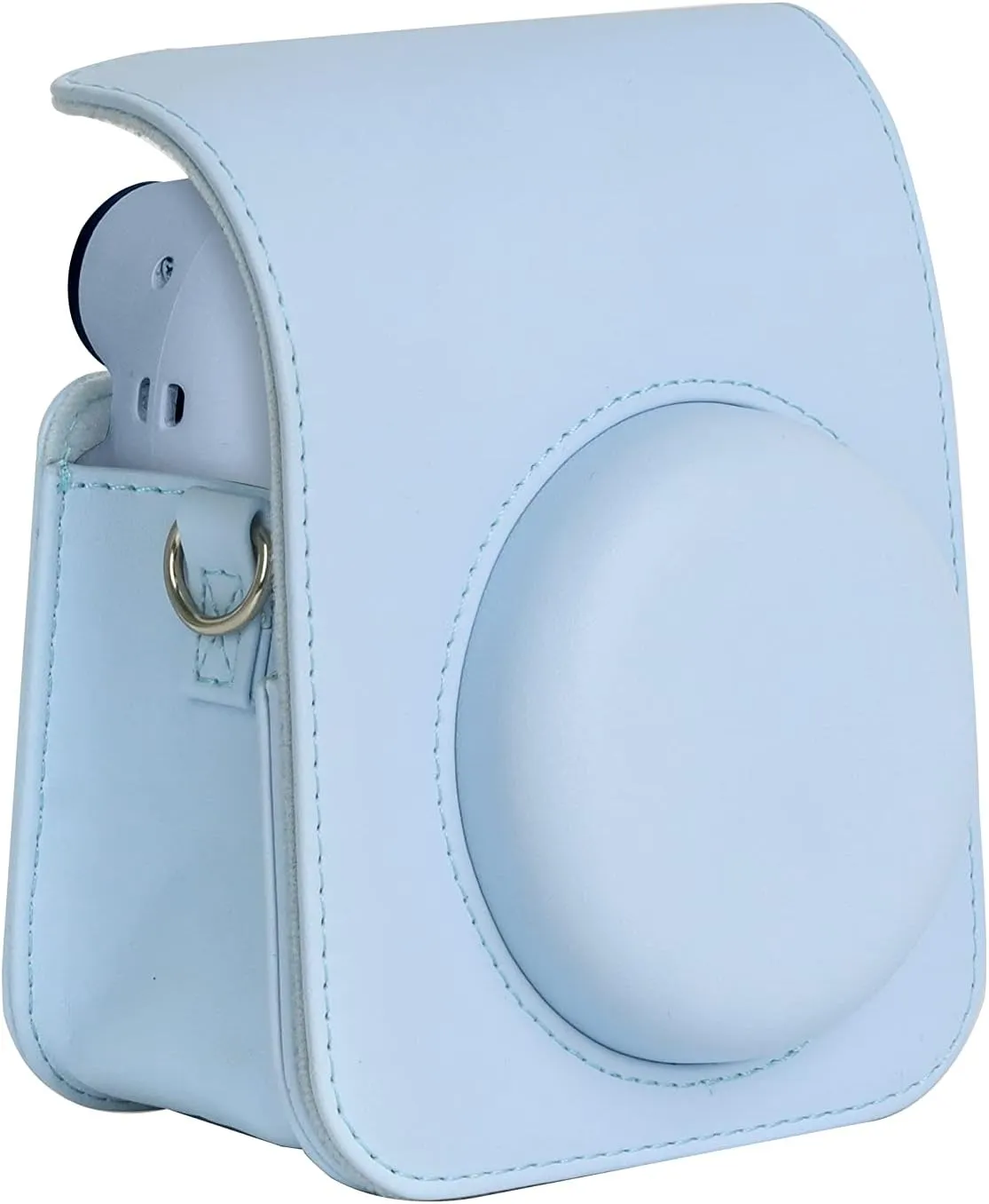 Case Cover for Fujifilm Instax Mini 12 Instant Camera, PU Bag Cover with Removable Strap Camera Case for Fujifilm Instax Mini 12 (Blue)