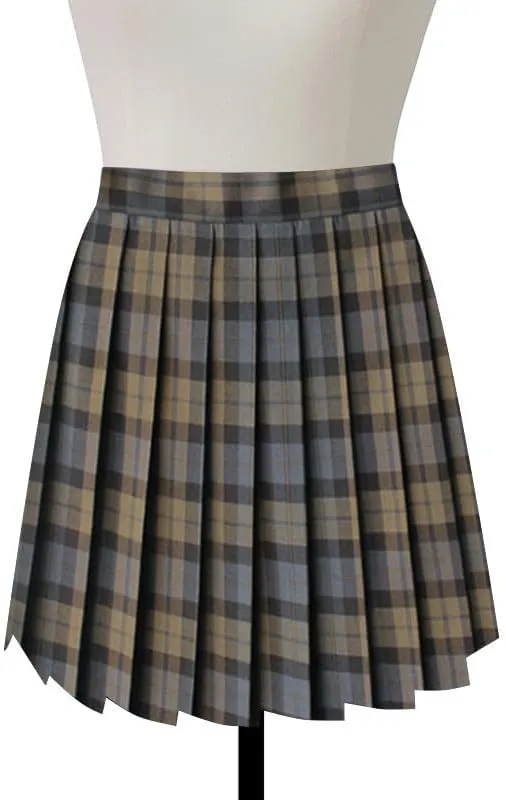 Casual Pleated Skirts for Women High Rise Vintage Cosplay Skirts Outfits 3 Piece Asymmetrical Mini Short Skirt