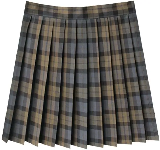 Casual Pleated Skirts for Women High Rise Vintage Cosplay Skirts Outfits 3 Piece Asymmetrical Mini Short Skirt