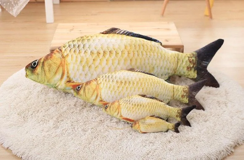 Cat Scratching Fish with Catnip