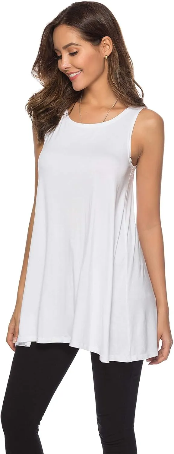 CEASIKERY Women's Sleeveless Tunics Women Flowy Tunic Tank Tops for Leggings