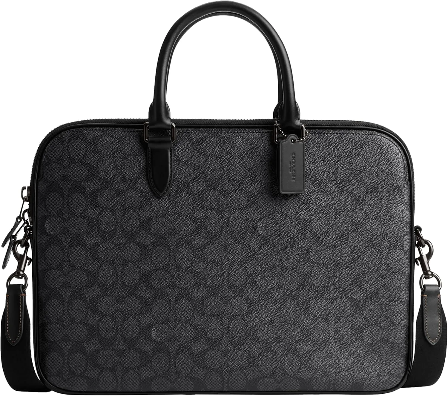 COACH Gotham Slim Briefcase, Charcoal Signature